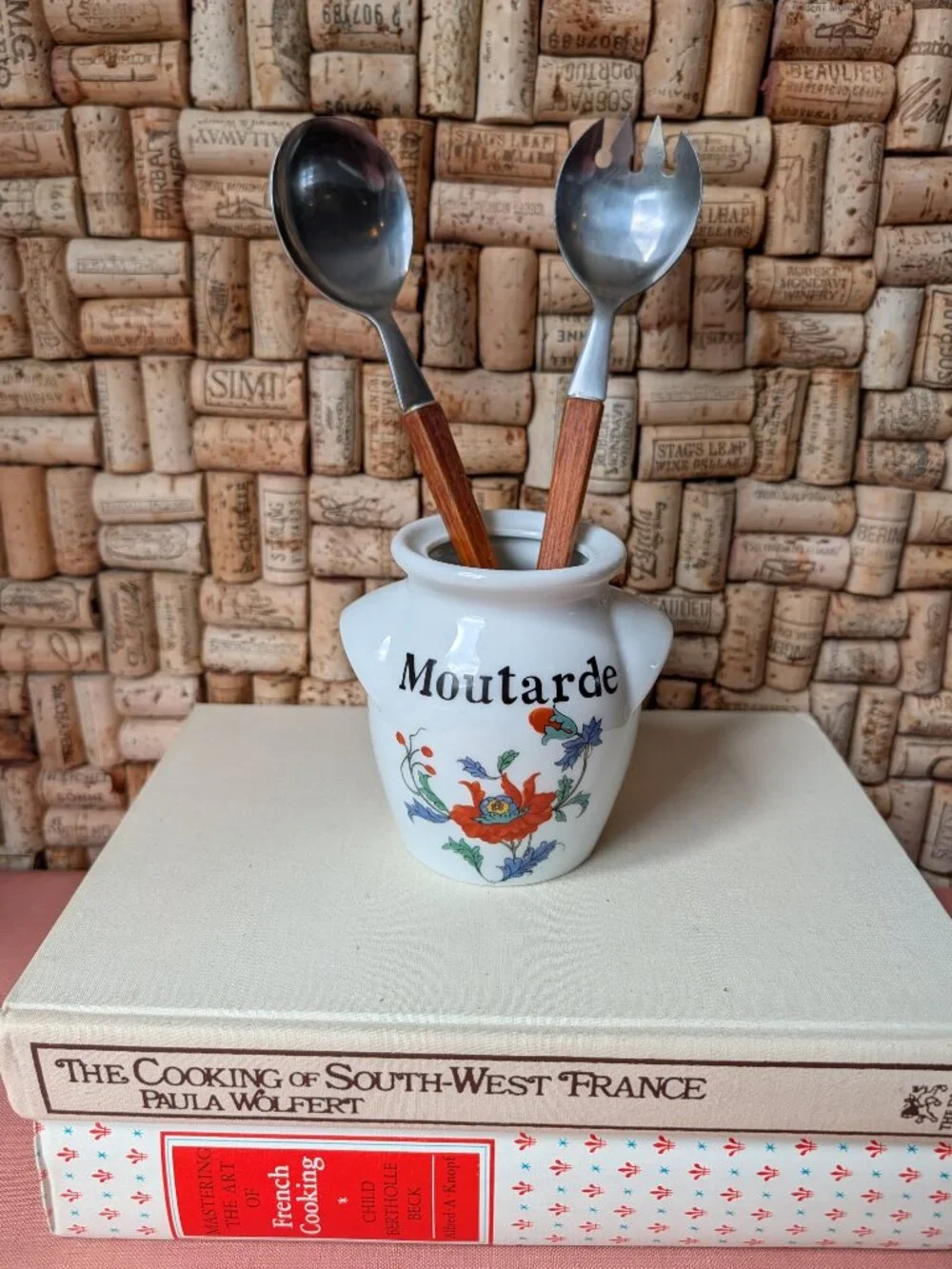 Vintage Stainless Steel and Teak Salad Servers | Japan Mid Century Modern